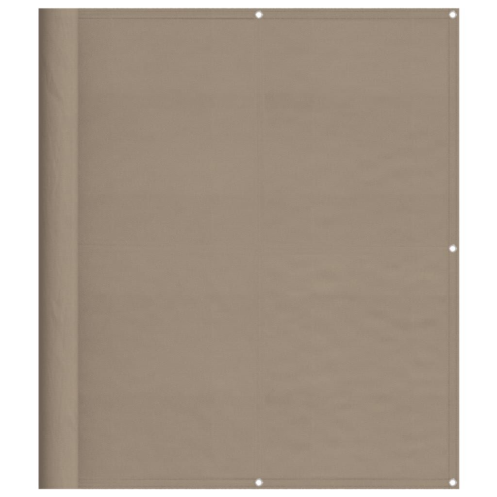 vidaXL Διαχωριστικό Βεράντας Taupe 120x700εκ 100% Πολ. Ύφασμα Oxford