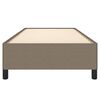 vidaXL Σκελετός Κρεβατιού Χωρίς Στρώμα Taupe 90x200 εκ. Υφασμάτινο