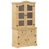 vidaXL Βιτρίνα Corona 100 x 48,5 x 179 εκ. από Μασίφ Ξύλο Πεύκου