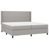 vidaXL &Kappa;&rho;&epsilon;&beta;ά&tau;&iota; Boxspring &mu;&epsilon; &Sigma;&tau;&rho;ώ&mu;&alpha; & LED &Alpha;&nu;.&Gamma;&kappa;&rho;&iota; 200x200&epsilon;&kappa;. &Upsilon;&phi;&alpha;&sigma;&mu;ά&tau;&iota;&nu;&omicron;