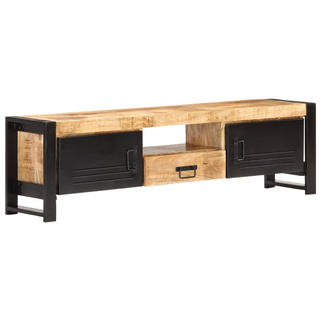 vidaXL Έπιπλο Τηλεόρασης 140 x 30 x 40 εκ. από Ακατέργαστο Ξύλο Μάνγκο