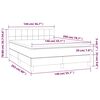 vidaXL &Kappa;&rho;&epsilon;&beta;ά&tau;&iota; Boxspring &mu;&epsilon; &Sigma;&tau;&rho;ώ&mu;&alpha; &Sigma;&kappa;&omicron;ύ&rho;&omicron; &Pi;&rho;ά&sigma;&iota;&nu;&omicron; 140x200&epsilon;&kappa;. &Beta;&epsilon;&lambda;&omicron;ύ&delta;&iota;&nu;&omicron;