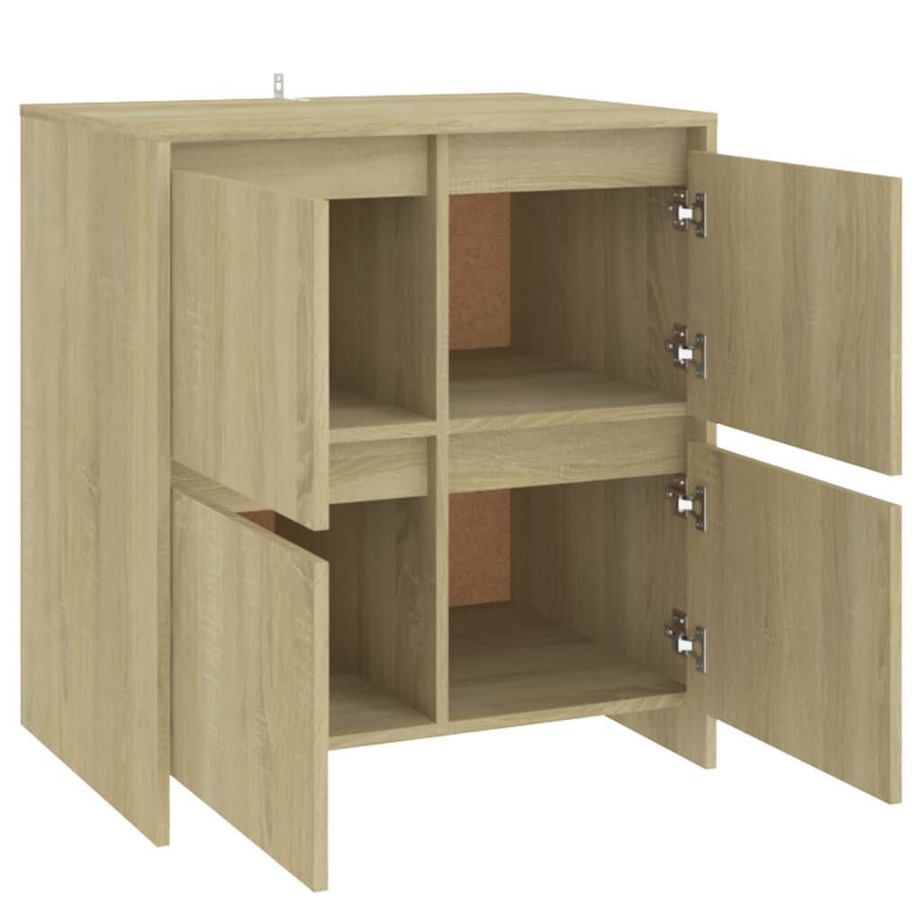vidaXL Ντουλάπια 2 τεμ. Sonoma Δρυς 70 x 41 x 75 εκ. από Επεξ. Ξύλο