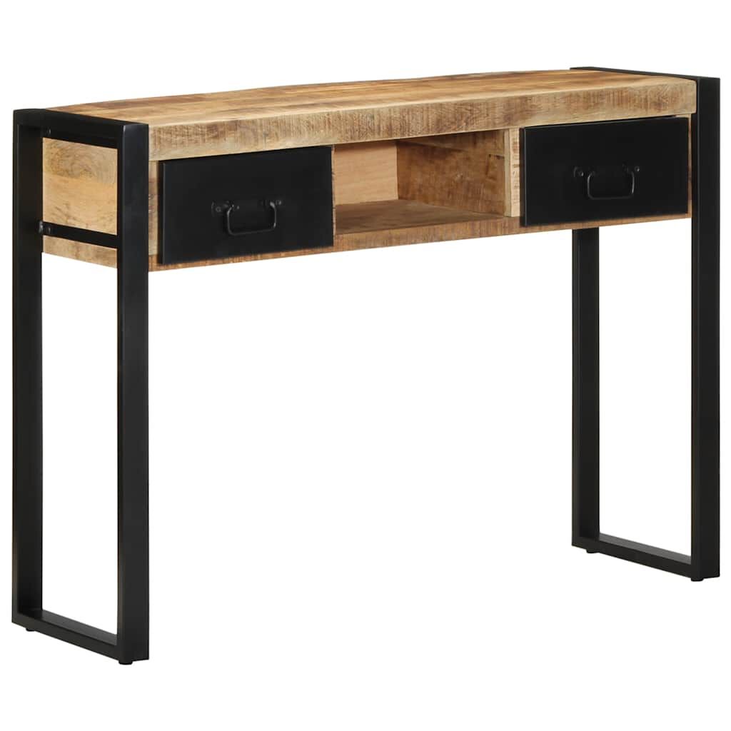 vidaXL Τραπέζι κονσόλας 100x35x75 cm Στερεό ακατέργαστο ξύλο Mango