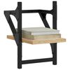 vidaXL Ράφια Τοίχου με Μπάρα 2 τεμ. Sonoma Δρυς 20 x 25 x 30 εκ.