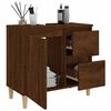 vidaXL Ντουλάπι Μπάνιου Καφέ Δρυς 65x33x60 εκ. Επεξεργασμένο Ξύλο