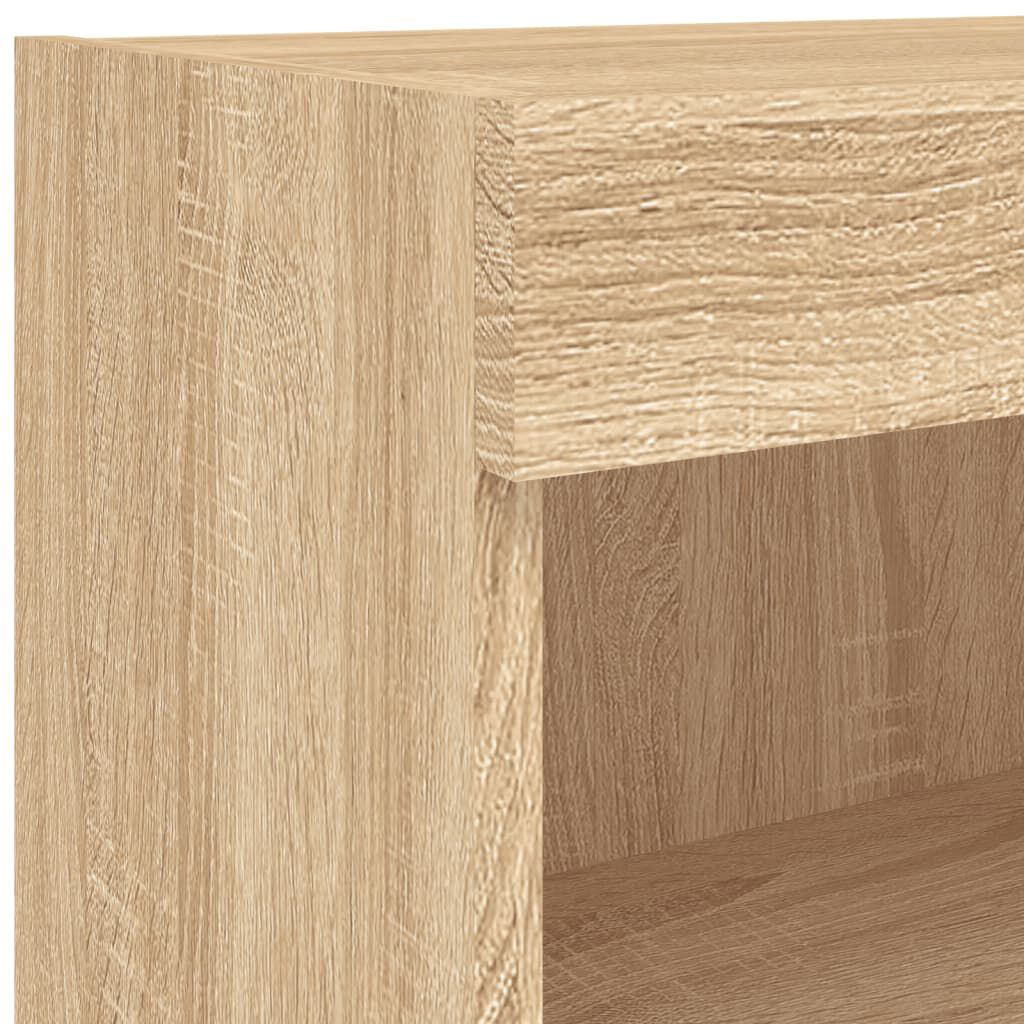 vidaXL Έπιπλα Τοίχου Τηλ. με LED 2 Τεμ. Sonoma Δρυς 60x30x40 εκ.