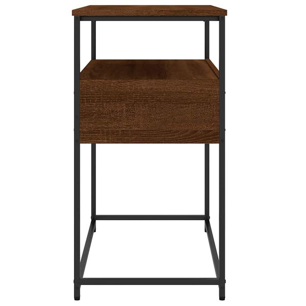 vidaXL Τραπέζι Κονσόλα Καφέ Δρυς 75 x 40 x 75 εκ. Επεξεργασμένο Ξύλο