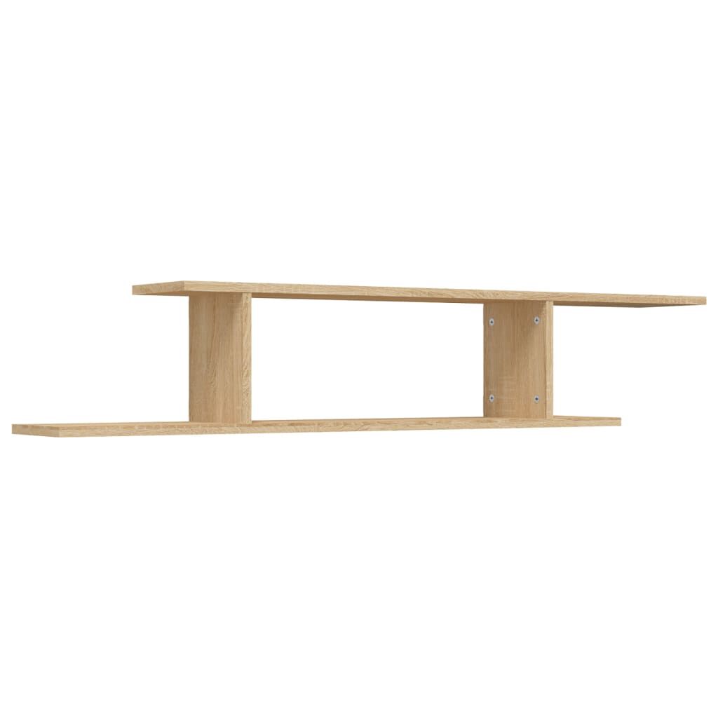 vidaXL Ράφι Τηλεόρασης Επιτοίχιο Sonoma Δρυς 125x18x23 εκ. Επεξ. Ξύλο