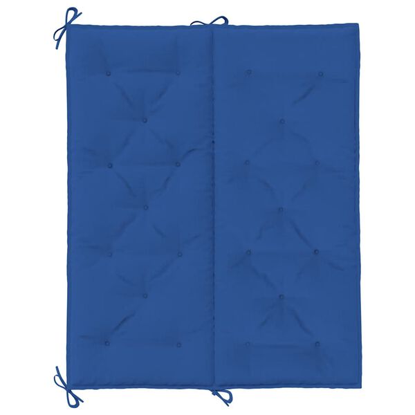 vidaXL Μαξιλάρι Πάγκου Κήπου Μπλε 120x(50+50)x7 εκ. Ύφασμα Oxford