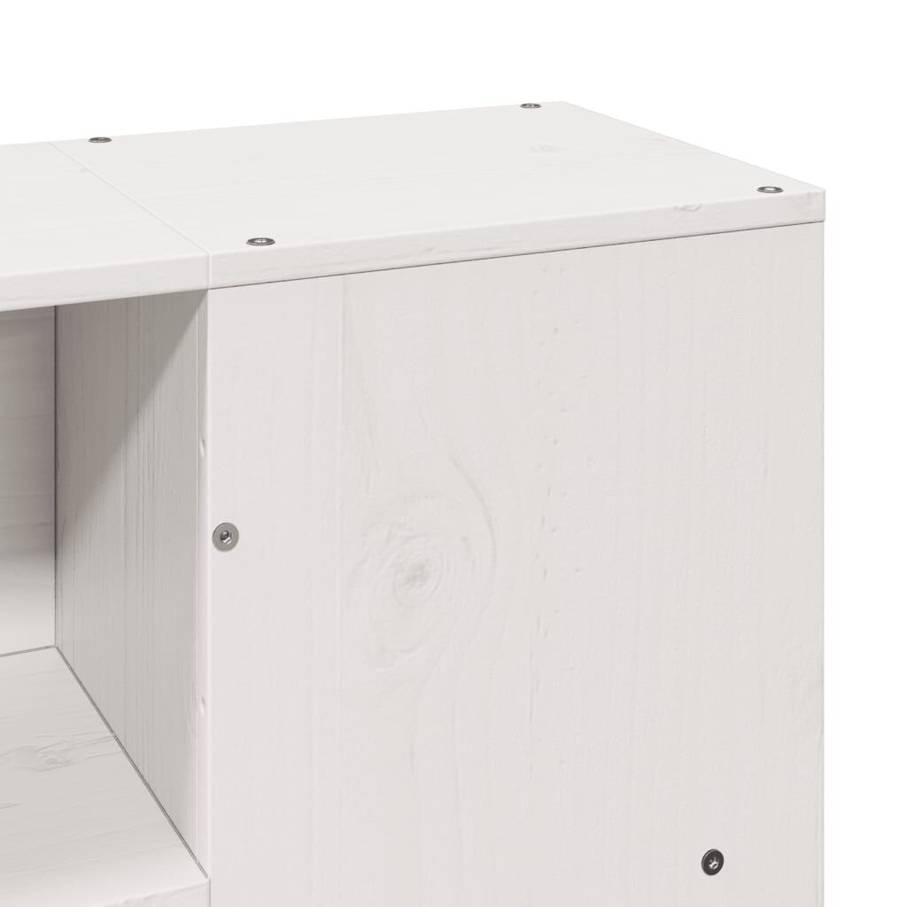 vidaXL Κρεβάτι Βιβλιοθήκη Χωρίς Στρώμα 160x200 εκ Μασίφ Ξύλο Πεύκου