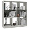 vidaXL Βιβλιοθήκη Γκρι Σκυροδέματος 97,5 x 29,5 x 100 εκ. Επεξ. Ξύλο