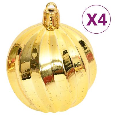 vidaXL Σετ Μπάλες Χριστουγεννιάτικες 108 τεμ. Χρυσές και Κόκκινες