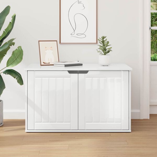 vidaXL &Sigma;&pi;ί&tau;&iota; &Gamma;ά&tau;&alpha;&sigmaf; &Lambda;&alpha;&mu;&pi;&epsilon;&rho;ό &Lambda;&epsilon;&upsilon;&kappa;ό 85 x 55 x 50,5 &epsilon;&kappa; &Epsilon;&pi;&epsilon;&xi;&epsilon;&rho;&gamma;&alpha;&sigma;&mu;έ&nu;&omicron; &xi;ύ&lambda;&omicron;