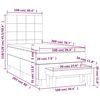 vidaXL &Kappa;&rho;&epsilon;&beta;ά&tau;&iota; Boxspring &mu;&epsilon; &Sigma;&tau;&rho;ώ&mu;&alpha; &Sigma;&kappa;&omicron;ύ&rho;&omicron; &Mu;&pi;&lambda;&epsilon; 100x200 &epsilon;&kappa;. &Beta;&epsilon;&lambda;&omicron;ύ&delta;&iota;&nu;&omicron;