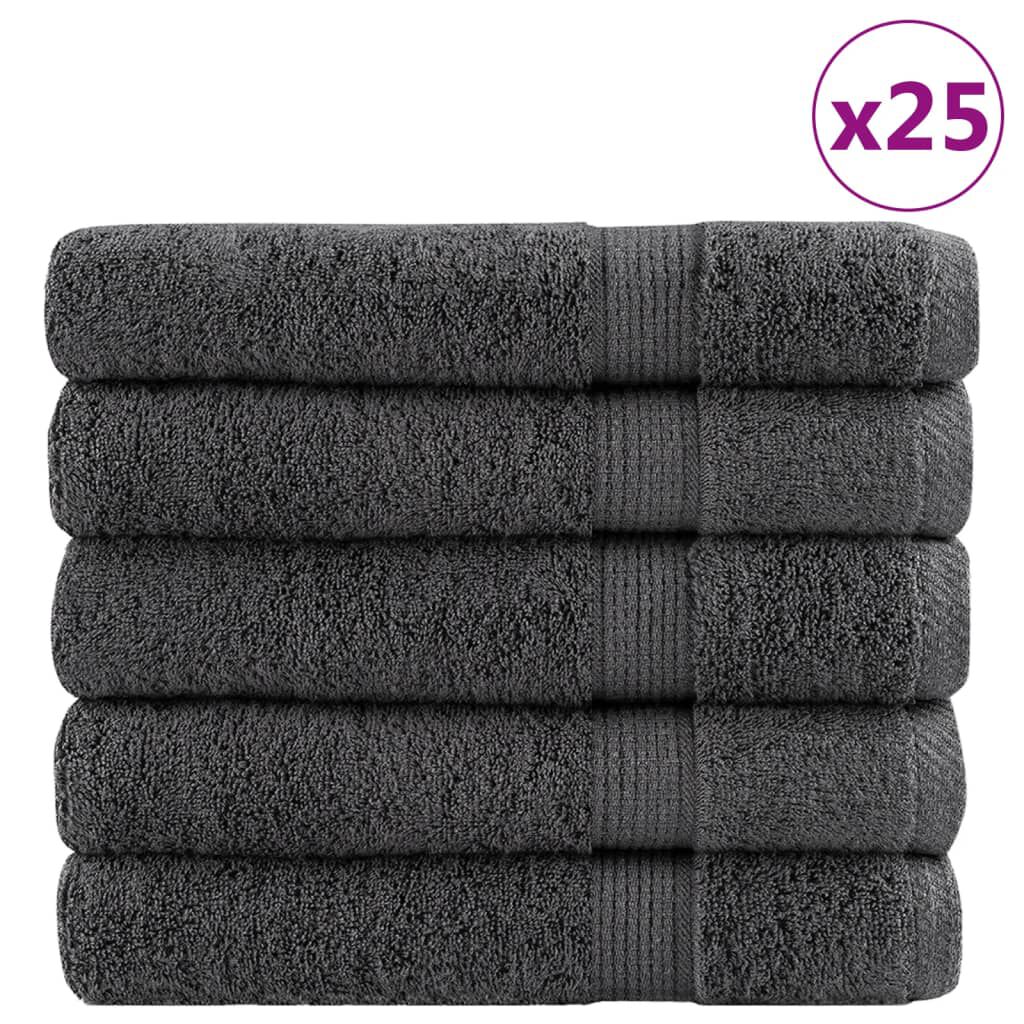vidaXL Πετσέτες Σάουνας Premium SOLUND 25 Τεμ Ανθρακί 80x200εκ 600gsm