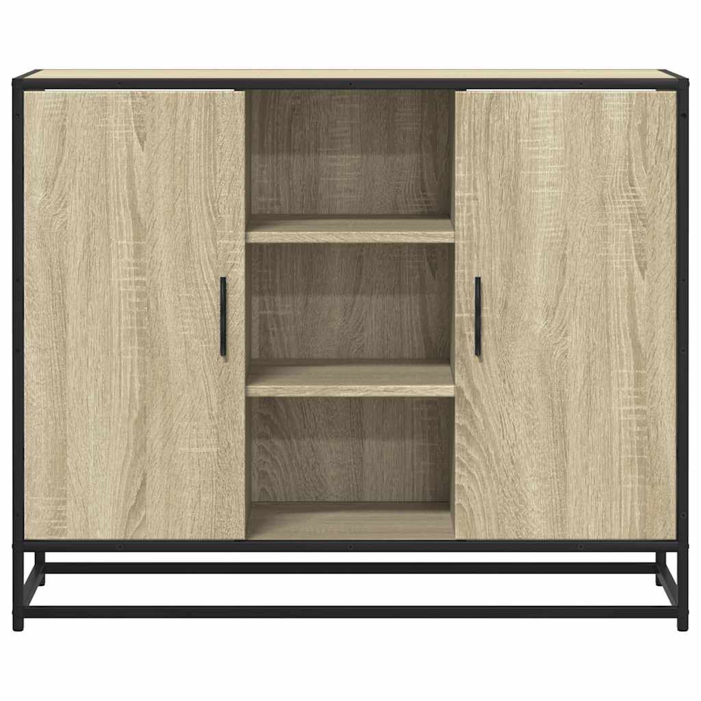vidaXL Sideboard Sonoma Oak 92x35x76 cm Κατασκευασμένο ξύλο