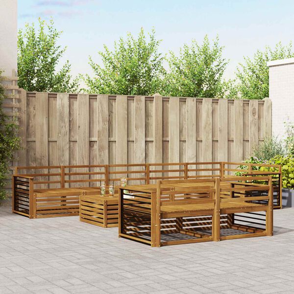 vidaXL &Sigma;&epsilon;&iota;&rho;ά &Kappa;&alpha;&nu;&alpha;&pi;έ &Epsilon;&xi;&omega;&tau;&epsilon;&rho;&iota;&kappa;&omicron;ύ 9 pcs &Phi;&upsilon;&sigma;&iota;&kappa;ό