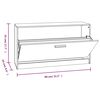 vidaXL Παπουτσοθήκη Γκρι Sonoma 80x24x45 εκ. από Επεξεργασμένο Ξύλο
