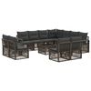 vidaXL &Sigma;&epsilon;&tau; &Kappa;&alpha;&nu;&alpha;&pi;έ &Kappa;ή&pi;&omicron;&upsilon; 12 pcs &Gamma;&kappa;&rho;&iota; &sigma;&upsilon;&nu;&theta;&epsilon;&tau;&iota;&kappa;ό &rho;&alpha;&tau;ά&nu;