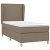 vidaXL &Kappa;&rho;&epsilon;&beta;ά&tau;&iota; Boxspring &mu;&epsilon; &Sigma;&tau;&rho;ώ&mu;&alpha; Taupe 80x200 &epsilon;&kappa;. &Upsilon;&phi;&alpha;&sigma;&mu;ά&tau;&iota;&nu;&omicron;