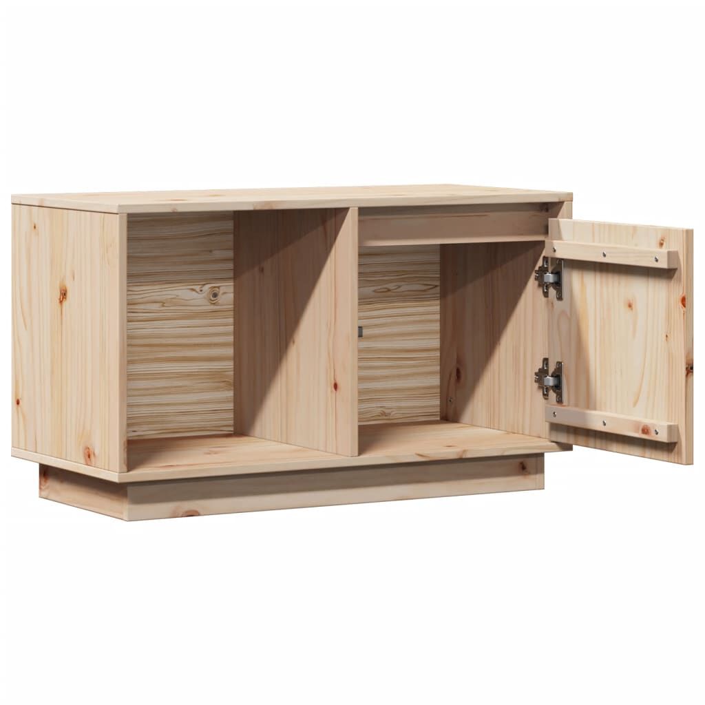 vidaXL Έπιπλο Τηλεόρασης 74 x 35 x 44 εκ. από Μασίφ Ξύλο Πεύκου