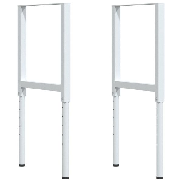 vidaXL Πάγκος Εργασίας Ορθογώνιος 100x60x(71,5-98) εκ Μασίφ Ξύλο Οξιάς