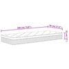 vidaXL Στρώμα με Pocket Springs Μεσαία Plus Σκληρότητα 70x200 εκ.