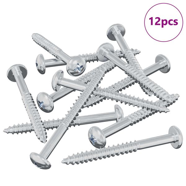 vidaXL &Xi;&upsilon;&lambda;&omicron;&beta;ί&delta;&alpha; 12 pcs &Alpha;&sigma;&eta;&mu;ί 9,8 x 53 mm &Alpha;&tau;&sigma;ά&lambda;&iota;