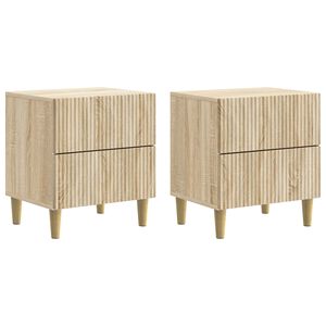 vidaXL &Kappa;&omicron;&mu;&omicron;&delta;ί&nu;&omicron; 2 pcs Sonoma &Delta;&rho;&upsilon;&sigmaf; 43 x 34,5 x 48 &epsilon;&kappa; &Epsilon;&pi;&epsilon;&xi;&epsilon;&rho;&gamma;&alpha;&sigma;&mu;έ&nu;&omicron; &Xi;ύ&lambda;&omicron;
