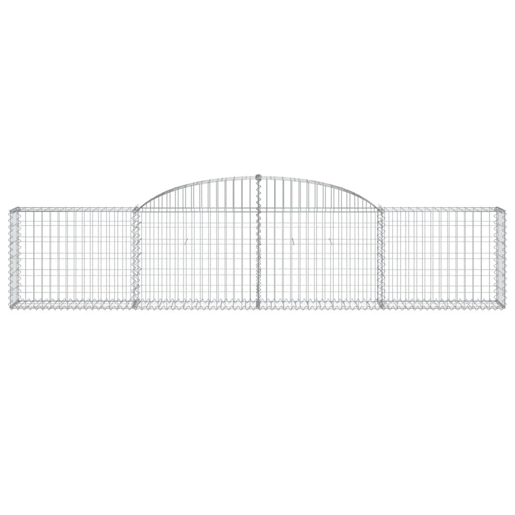 vidaXL Συρματοκιβώτια Τοξωτά 20 τεμ. 300x30x60/80 εκ. Γαλβαν. Ατσάλι