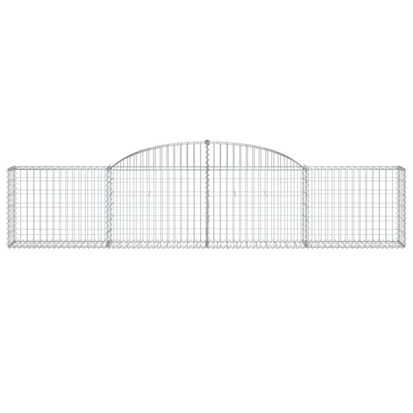 vidaXL Συρματοκιβώτια Τοξωτά 20 τεμ. 300x30x60/80 εκ. Γαλβαν. Ατσάλι