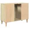 vidaXL Ντουλάπι Νιπτήρα Sonoma Δρυς 80x33x60 εκ. Επεξεργασμένο Ξύλο