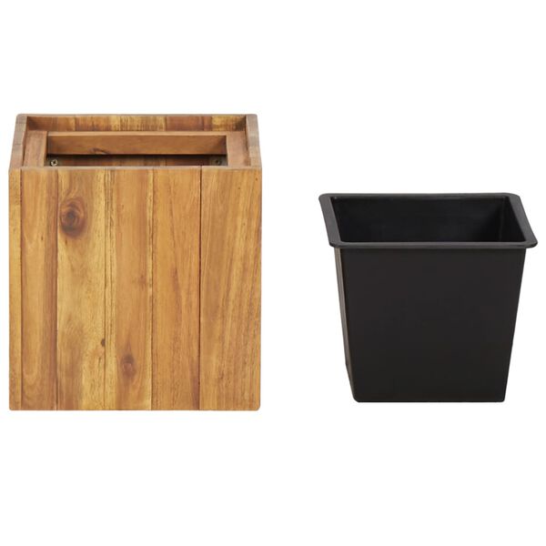 vidaXL Ζαρντινιέρα Υπερυψωμένη 24,5x24,5x25 εκ. Μασίφ Ξύλο Ακακίας