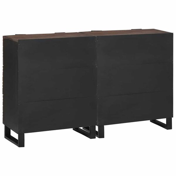 vidaXL Παραδοσιακά Πλευρικά Έπιπλα 2 pcs Καφέ 60 x 33.5 x 75 εκ.