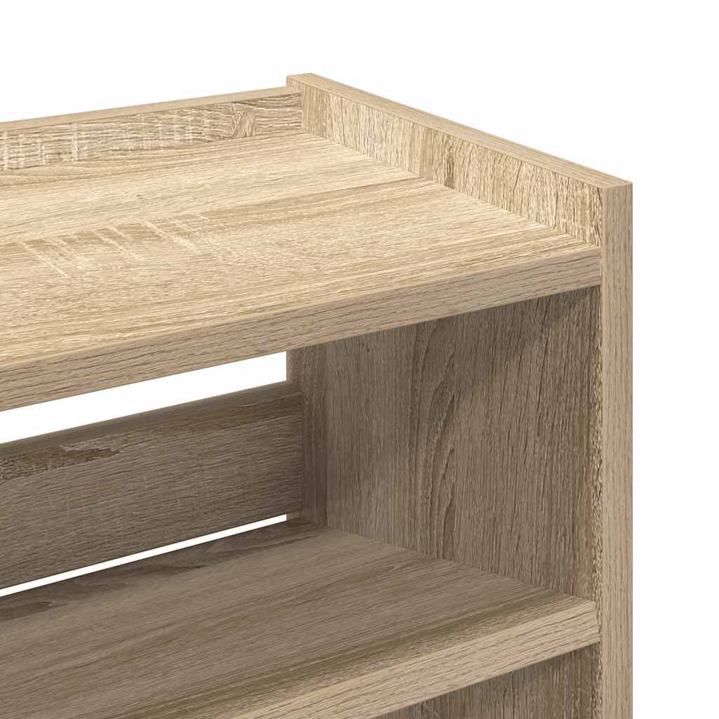 Ράφι παπουτσιών vidaXL Sonoma Oak 60x25x81 cm Κατασκευασμένο ξύλο