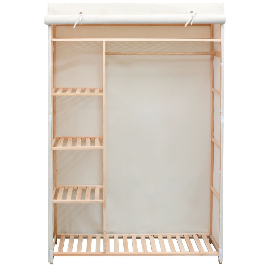 vidaXL Ντουλάπα 110 x 40 x 170 εκ. από Ύφασμα και Ξύλο Πεύκου
