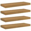 vidaXL &Rho;ά&phi;&iota; &Tau;&omicron;ί&chi;&omicron;&upsilon; 4 &tau;&mu;&chi;. &Mu;&pi;&epsilon;&zeta; 60 x 23,5 x 3,8 cm &Epsilon;&pi;&epsilon;&xi;&epsilon;&rho;&gamma;&alpha;&sigma;&mu;έ&nu;&omicron; &Xi;ύ&lambda;&omicron;