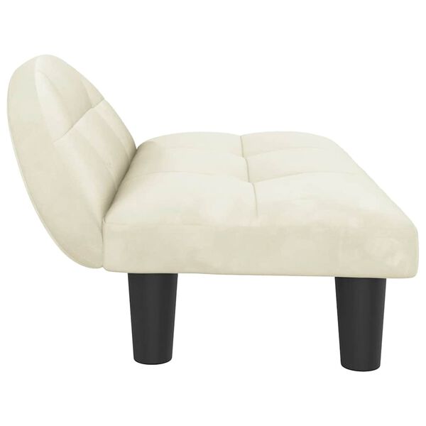 vidaXL Κρεβάτι Σκύλου Κρεμ 70x52x30 εκ. Βελούδινο
