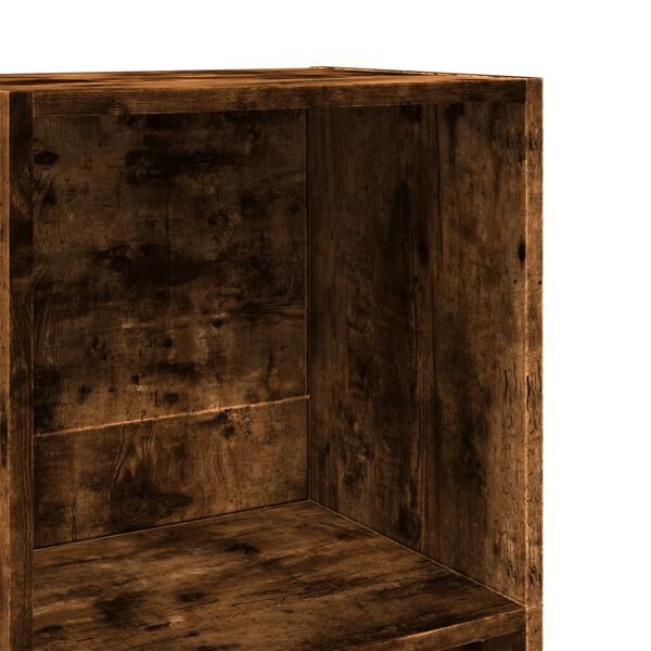 vidaXL Βιβλιοθήκη Καπνιστή Δρυς 40x30x189 εκ. από Επεξεργασμένο Ξύλο