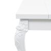 vidaXL Τραπεζαρία Γυαλιστερή Λευκή 179 x 89 x 81 εκ.