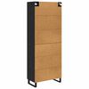 vidaXL Highboard &mu;&epsilon; &sigma;&upsilon;&rho;&tau;ά&rho;&iota; 2 pcs &Mu;&alpha;ύ&rho;&eta; &Omicron;&xi;&upsilon;ά &Sigma;ύ&nu;&theta;&epsilon;&tau;&omicron; &Xi;ύ&lambda;&omicron; &kappa;&alpha;&iota; &Gamma;&upsilon;&alpha;&lambda;ί