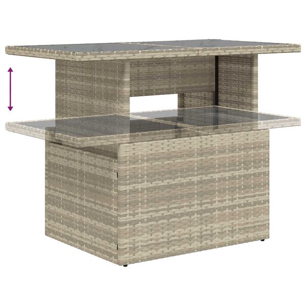 vidaXL Σετ Καναπέ Κήπου 5 pcs Ανοιχτό γκρι 100 x 55 x 73 εκ