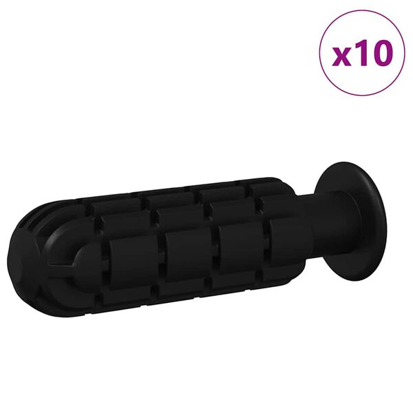 vidaXL &Lambda;&alpha;&beta;έ&sigmaf; &Pi;&omicron;&delta;&omicron;&sigma;&phi;&alpha;&iota;&rho;&iota;&kappa;&omicron;ύ &Tau;&rho;&alpha;&pi;έ&zeta;&iota; 10 pcs &Mu;&alpha;ύ&rho;&omicron; 2,8 x 2,8 x 9,3 &epsilon;&kappa;.