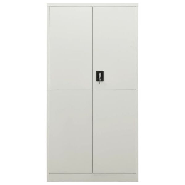 vidaXL Φοριαμός Ανοιχτό Γκρι 90 x 40 x 180 εκ. Ατσάλινος