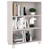 vidaXL Βιβλιοθήκη HAMAR Λευκή 85 x 35 x 112 εκ. από Μασίφ Ξύλο Πεύκου