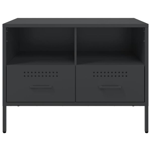 vidaXL Έπιπλο Τηλεόρασης Μαύρο 68x39x50,5 εκ. Ατσάλινο