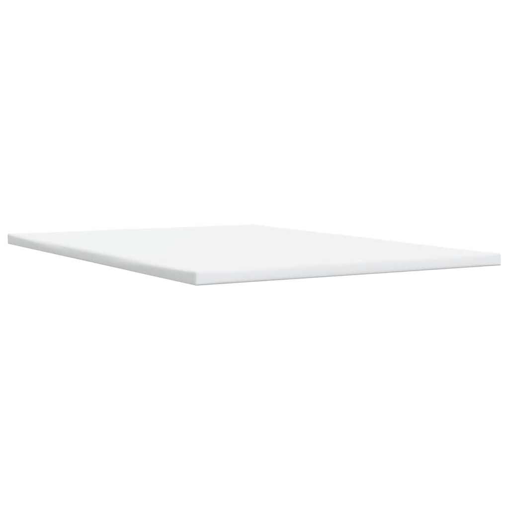 vidaXL Κρεβάτι Boxspring με Στρώμα Γκρι 140x190εκ. από Συνθετικό Δέρμα