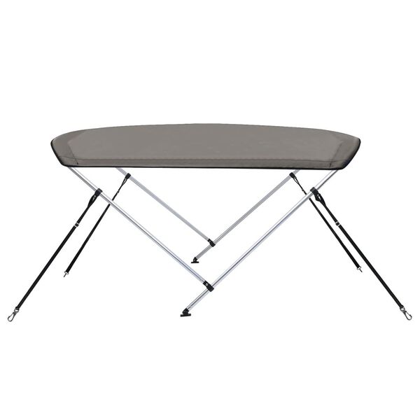 vidaXL Τέντα Σκάφους με 2 Αψίδες Γκρι 150x120x110 εκ.