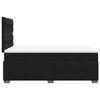 vidaXL Κρεβάτι Boxspring με Στρώμα Μαύρο 120x190 εκ. Βελούδινο